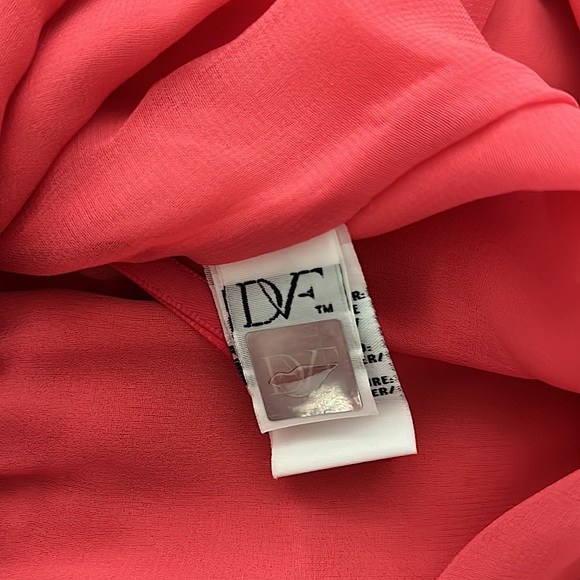 Diane Von Furstenberg NWT Mateo Pink Nectar Silk Dress **Size 6** 🌸🌸 - Picture 8 of 8